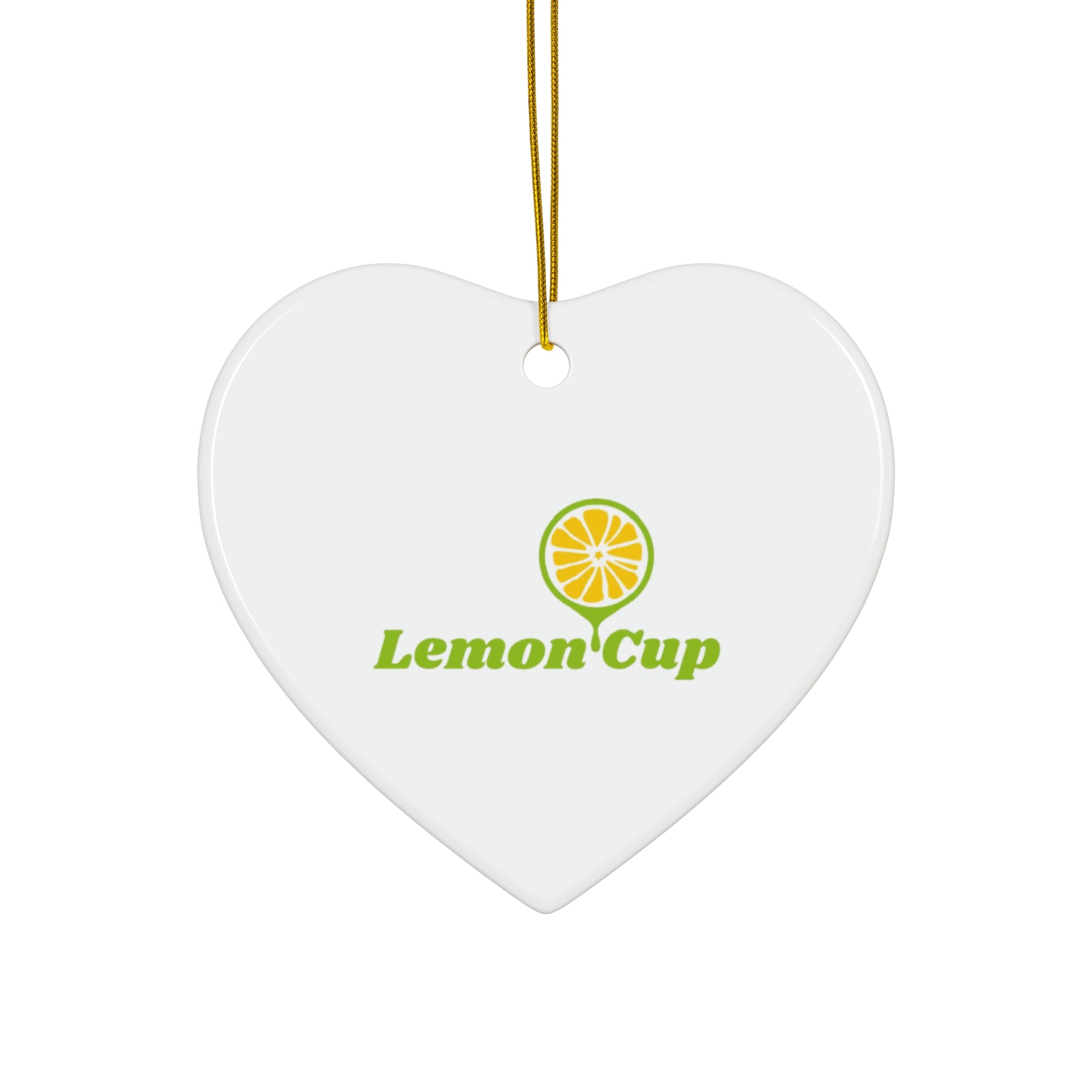 Lemon Cup Ceramic Ornament