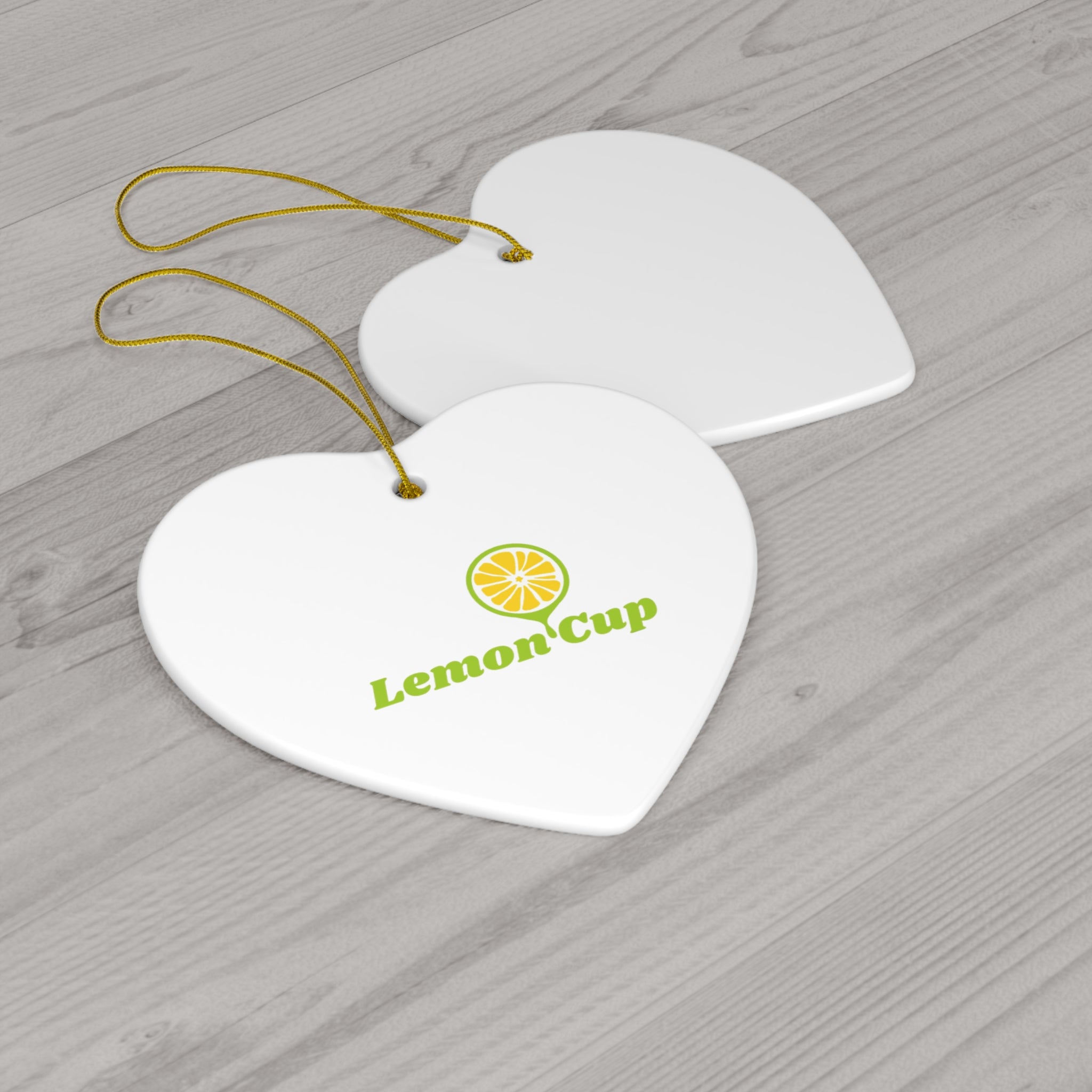 Lemon Cup Ceramic Ornament